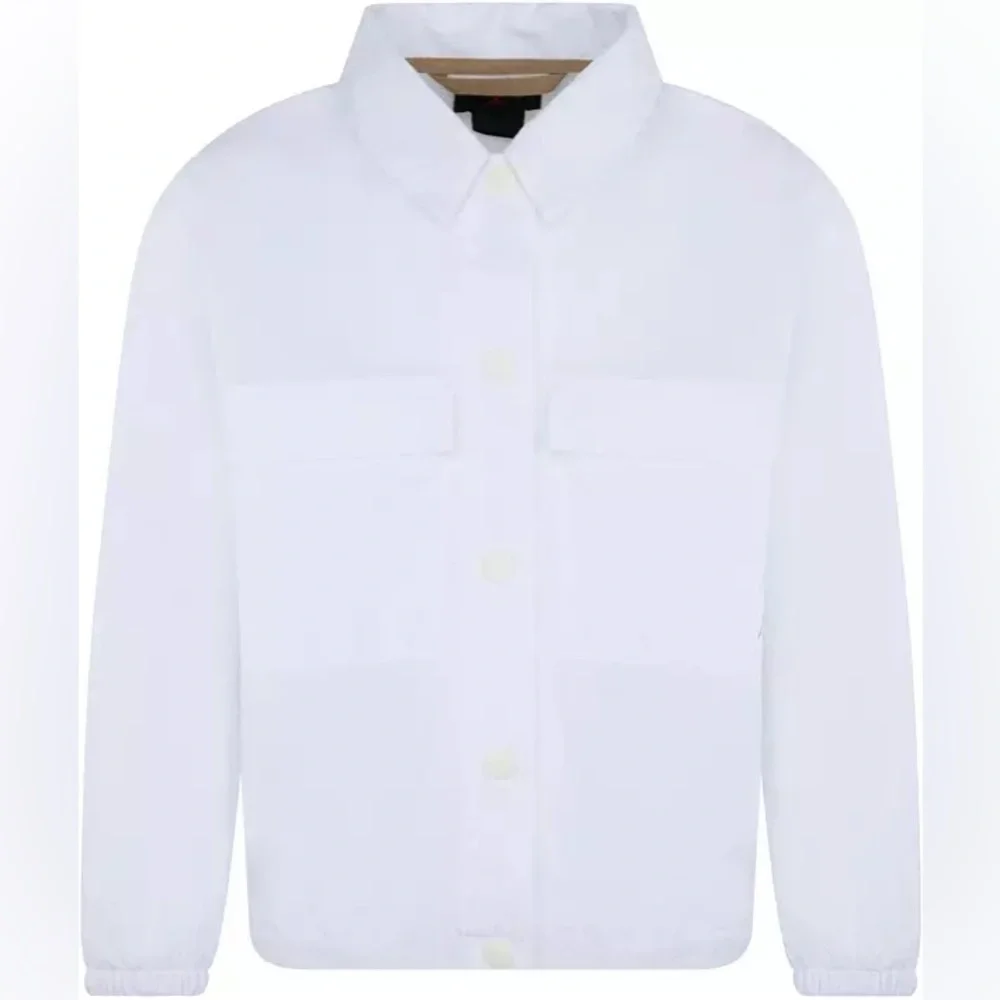 Jordan Kids' Coaches Water-Resistant Jacket, white—NWT
